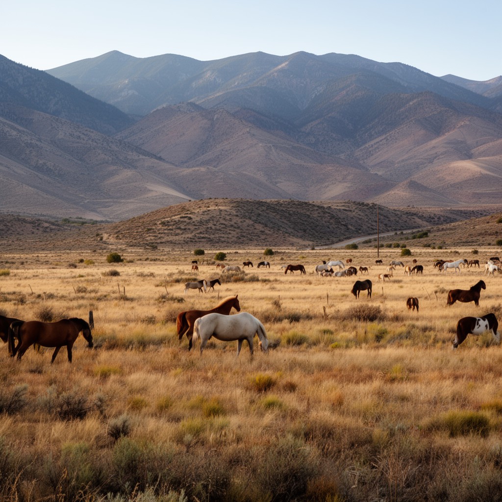 AI-generated illustration of Virginia Range