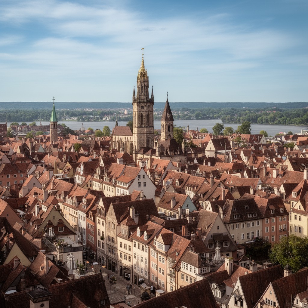 AI-generated illustration of Fürth, Bavaria, Germany