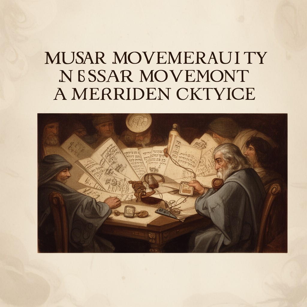 AI-generated illustration of Musar movement