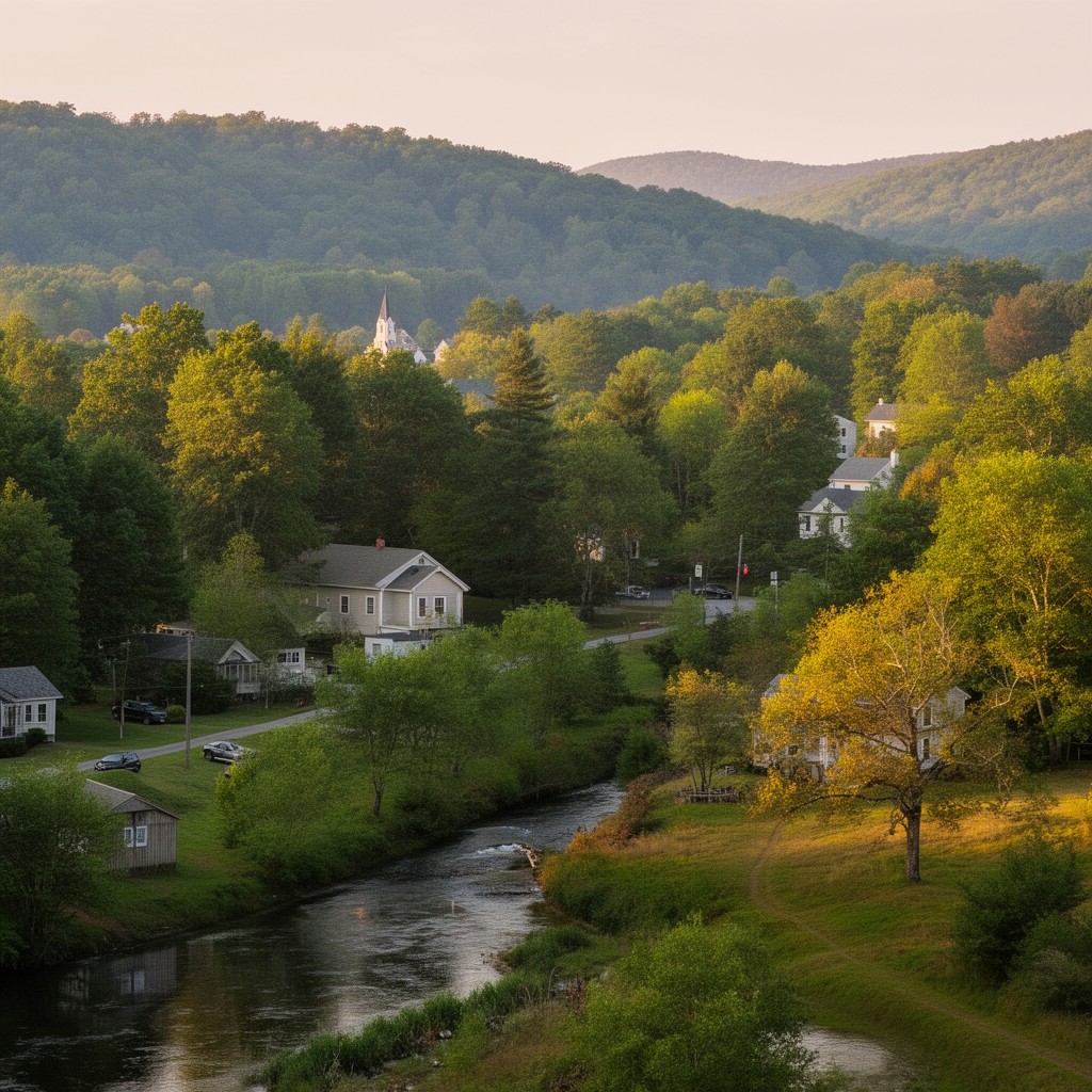 AI-generated illustration of Kent, Connecticut, United States