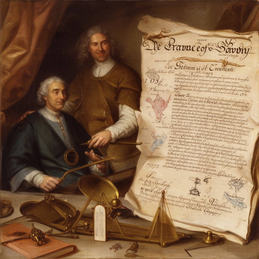 AI-generated illustration of Treaty of Utrecht (between France and Savoy)