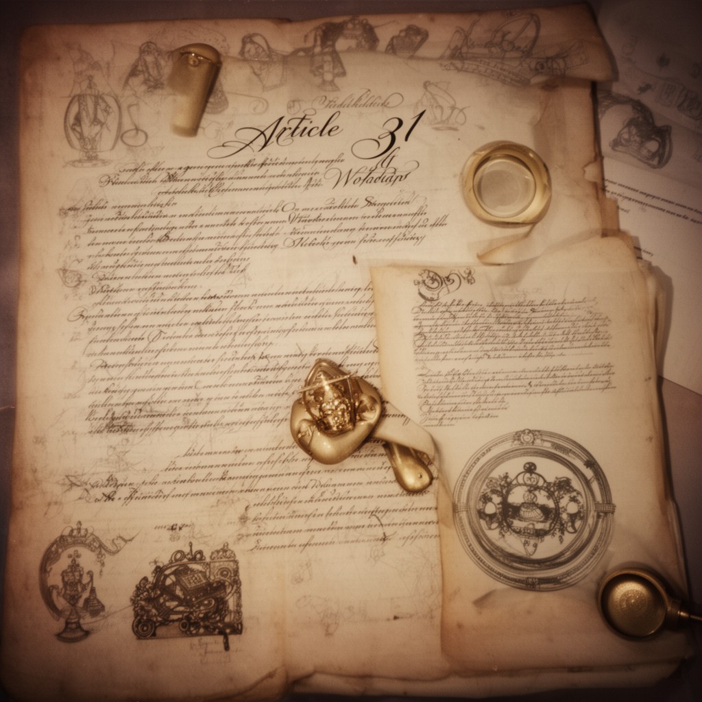 AI-generated illustration of Article 31 of the Constitution of Norway