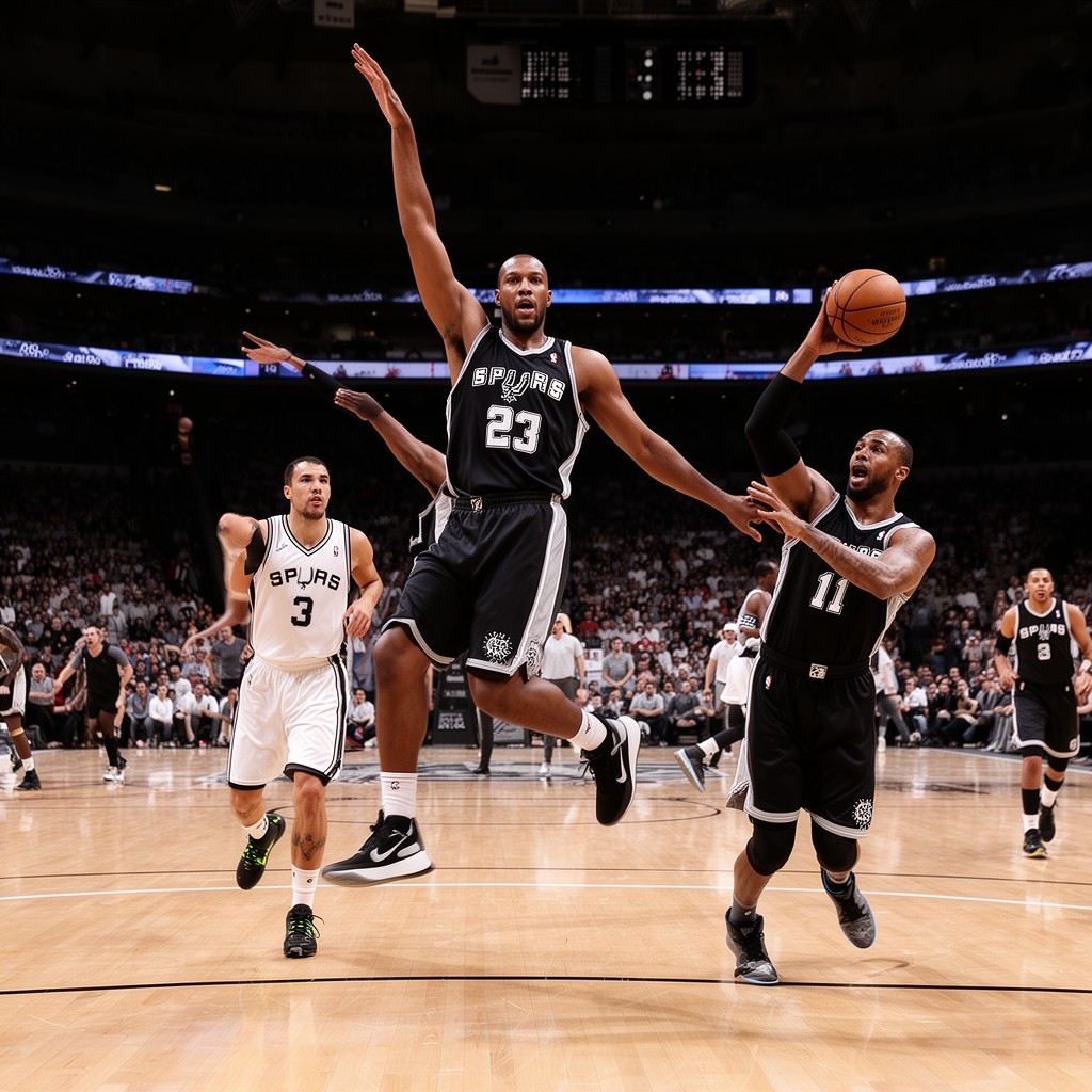 AI-generated illustration of San Antonio Spurs
