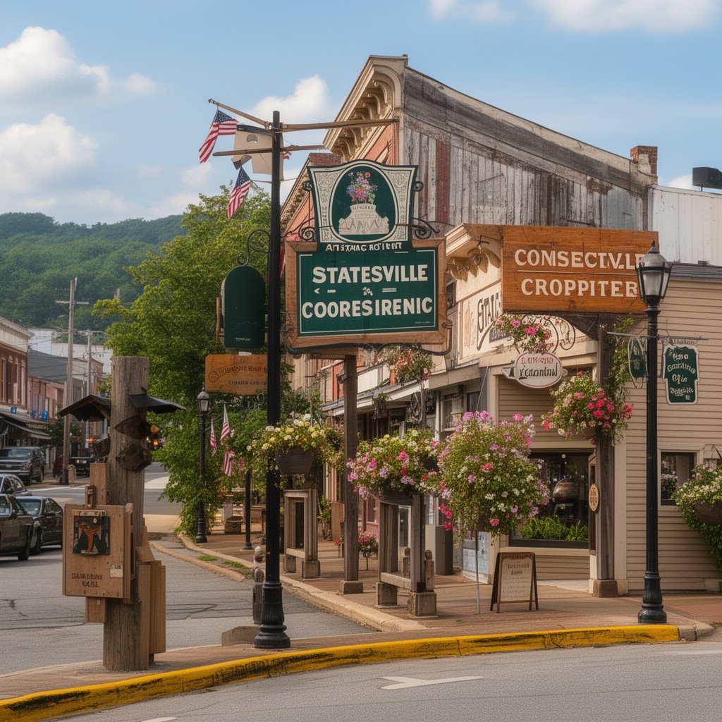 AI-generated illustration of Statesville, North Carolina