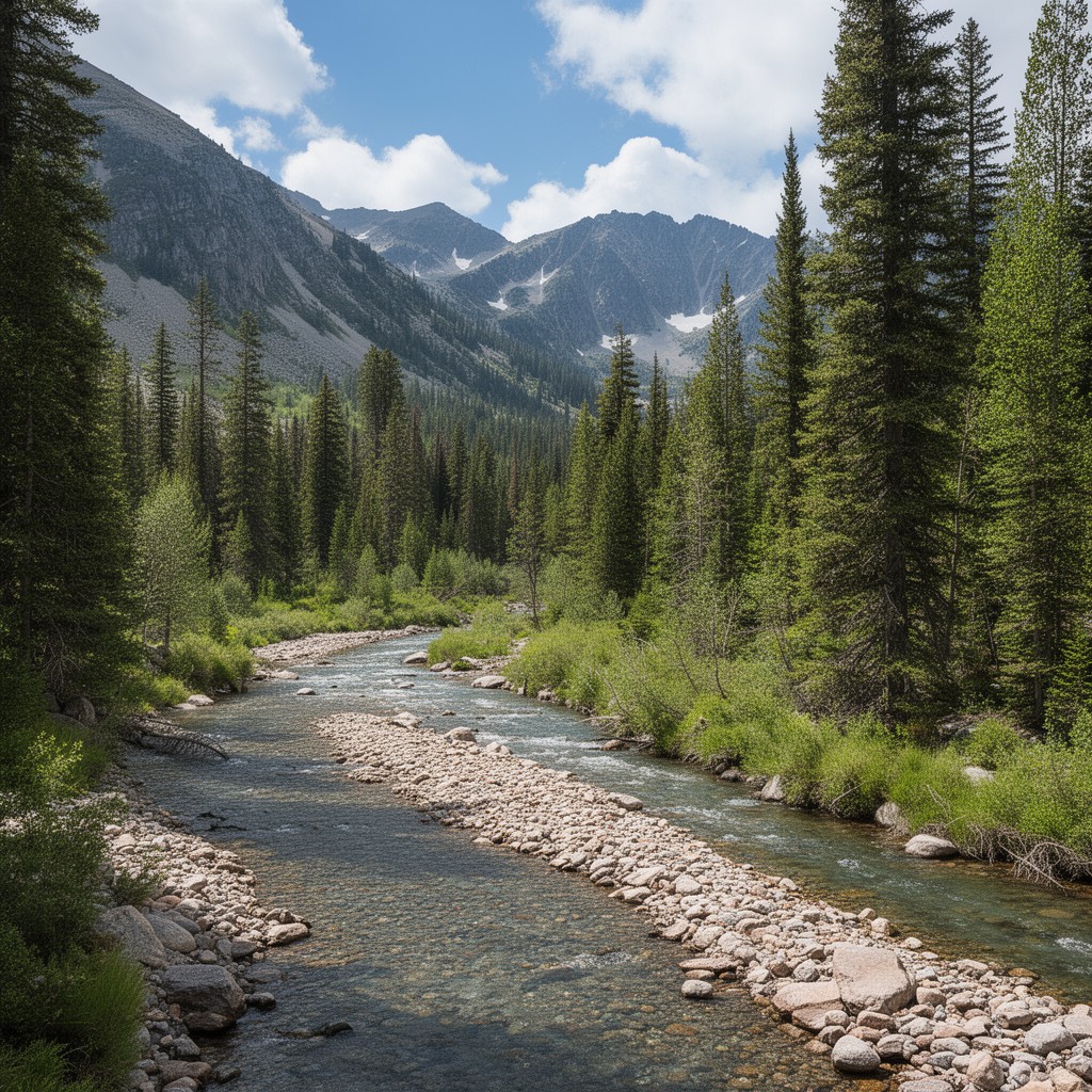 AI-generated illustration of Upper Truckee River