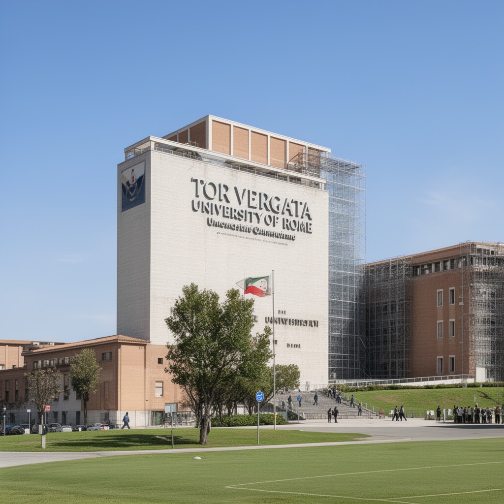 AI-generated illustration of Tor Vergata University of Rome