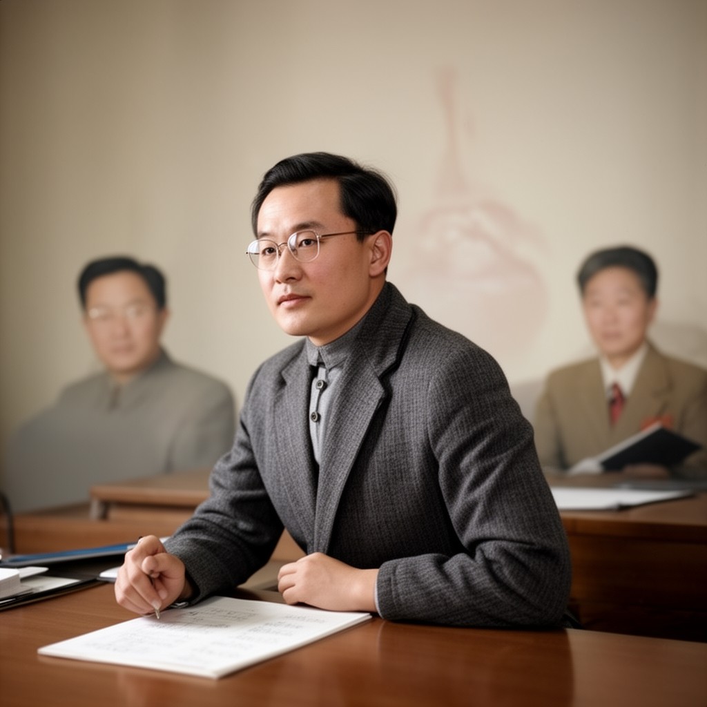 AI-generated illustration of Kim Man-il