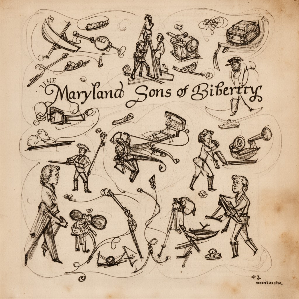 AI-generated illustration of Maryland Sons of Liberty