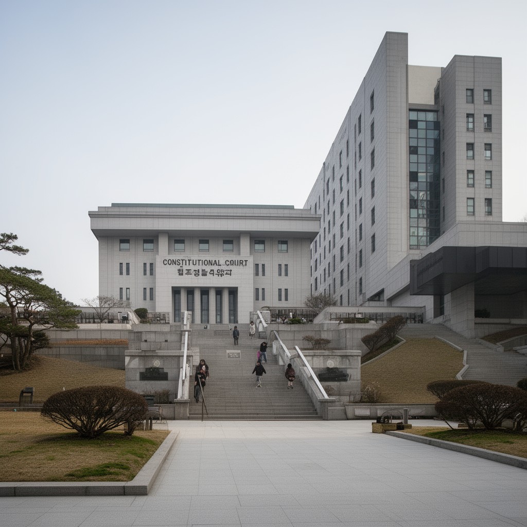 AI-generated illustration of Constitutional Court of Korea