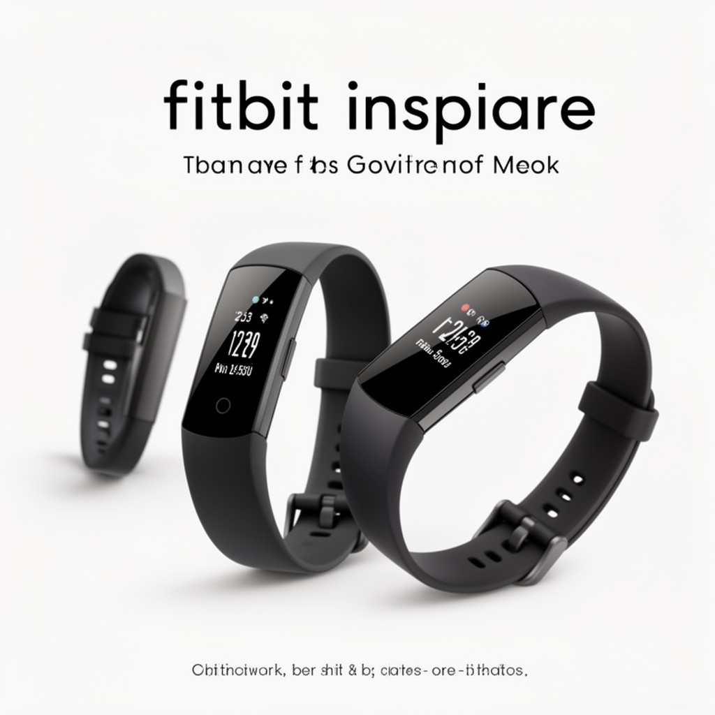 AI-generated illustration of Fitbit Inspire series