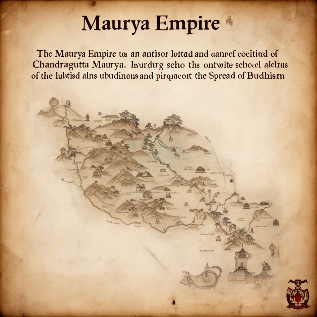 AI-generated illustration of Maurya Empire