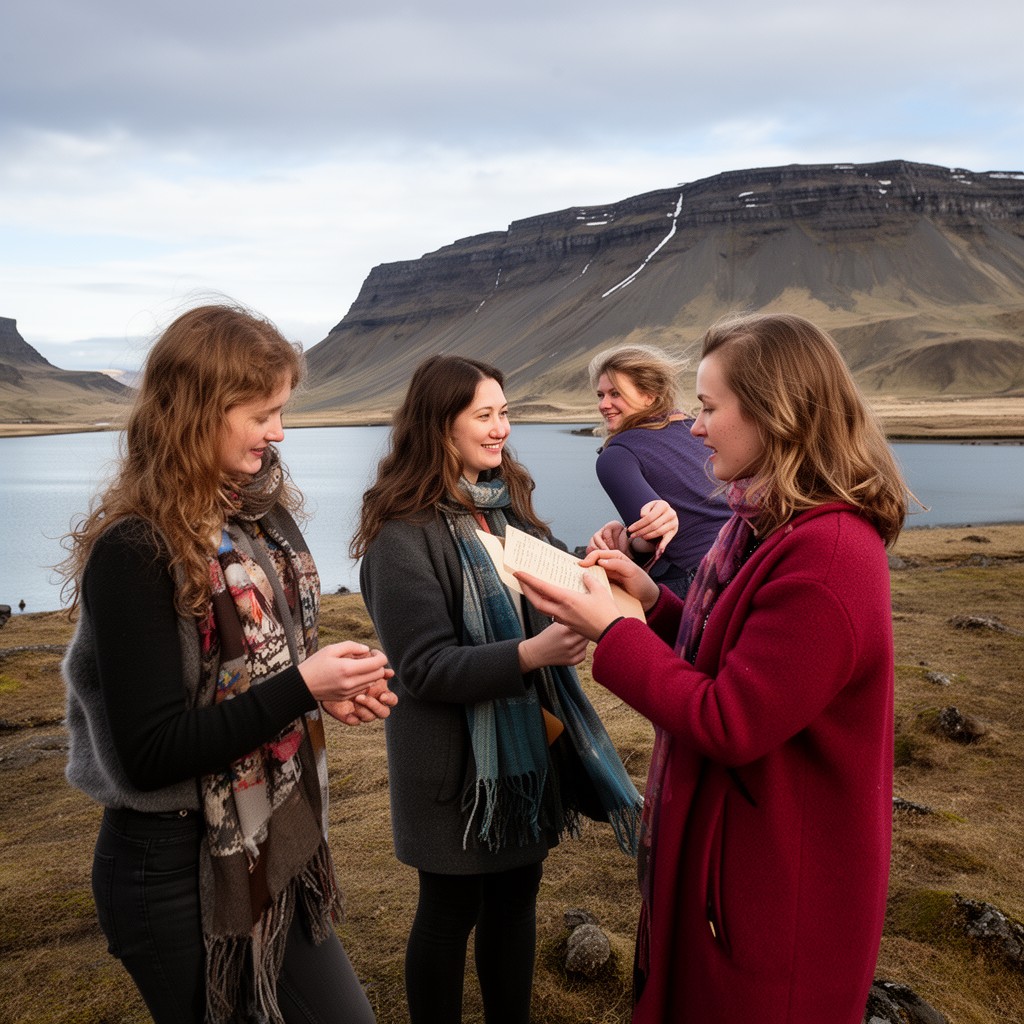 AI-generated illustration of Icelanders