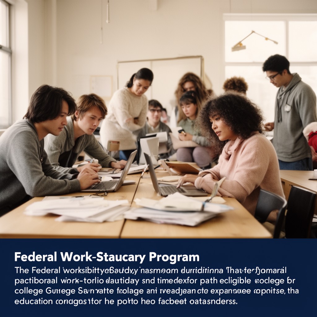 AI-generated illustration of Federal Work-Study Program