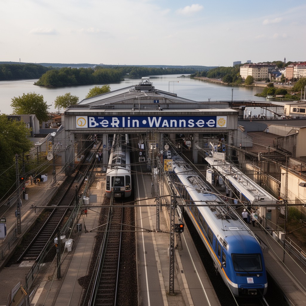 AI-generated illustration of Berlin-Wannsee station