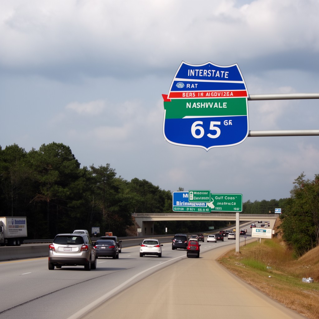AI-generated illustration of Interstate 65