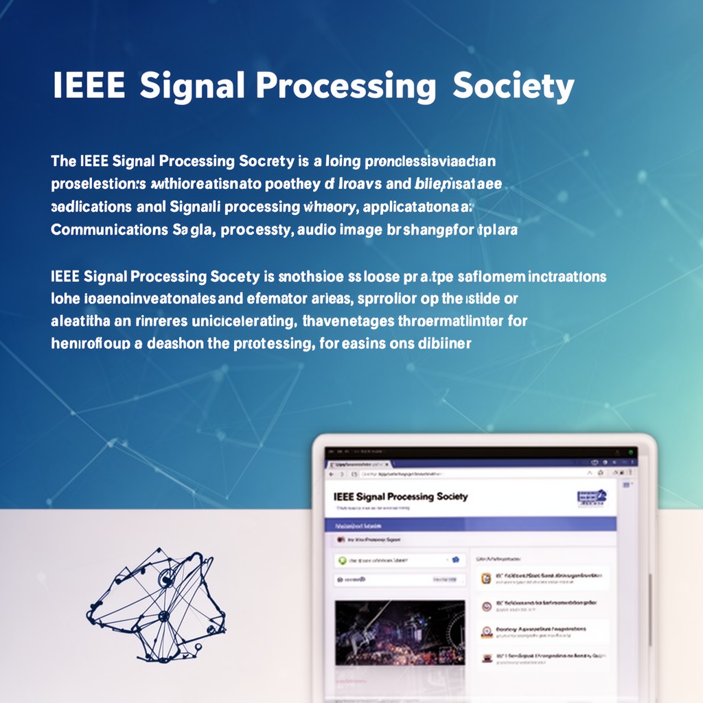 AI-generated illustration of IEEE Signal Processing Society