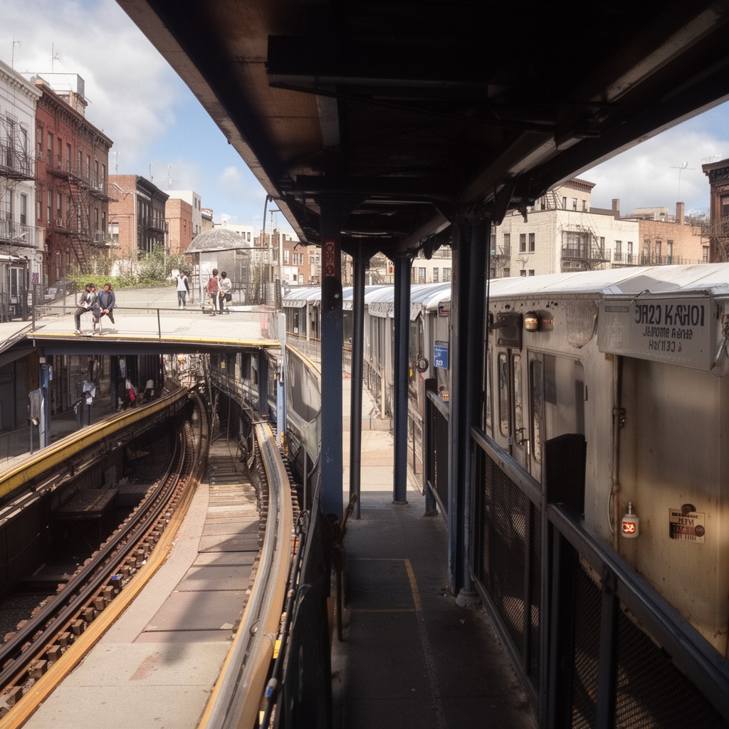 AI-generated illustration of Jerome Avenue Line