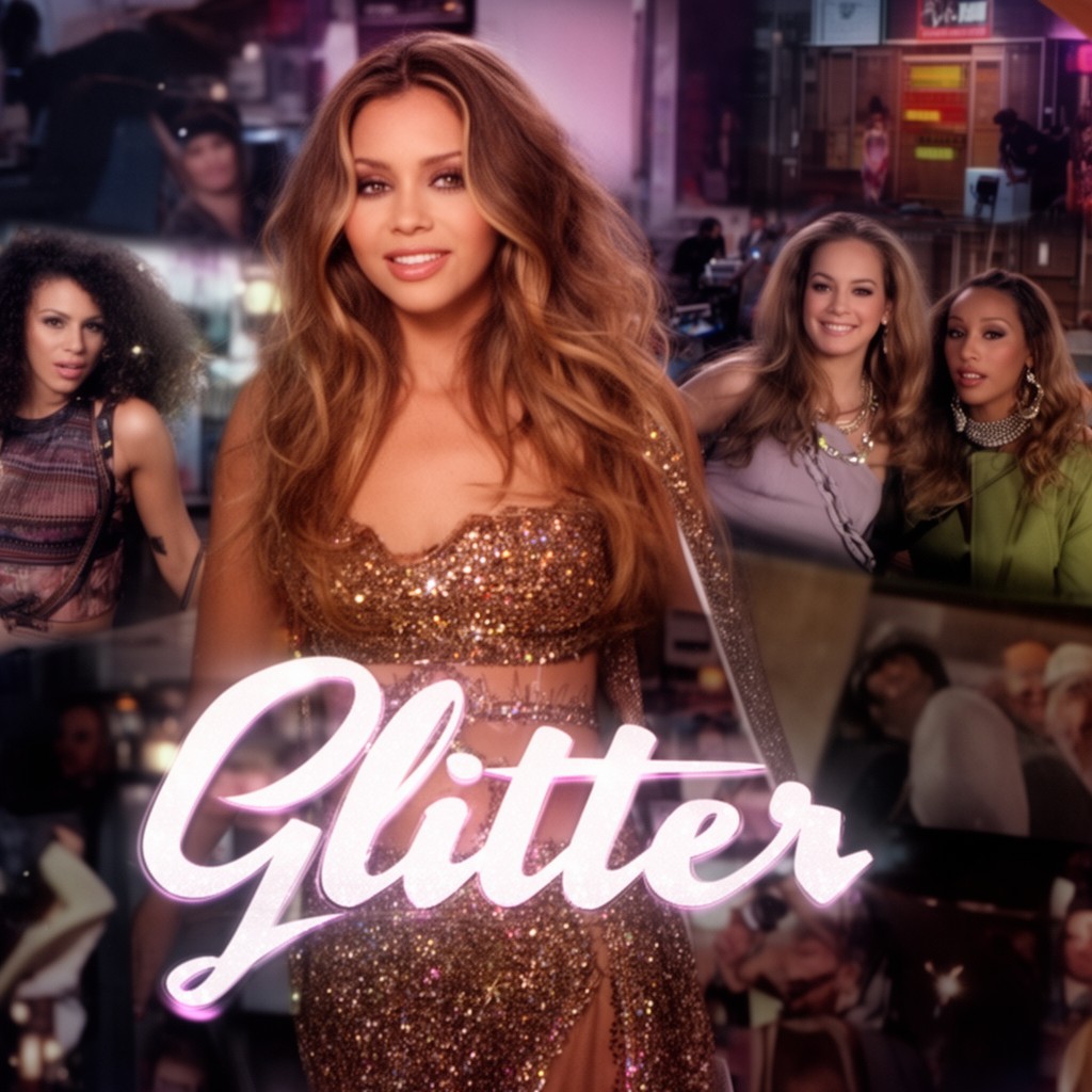 AI-generated illustration of film "Glitter"