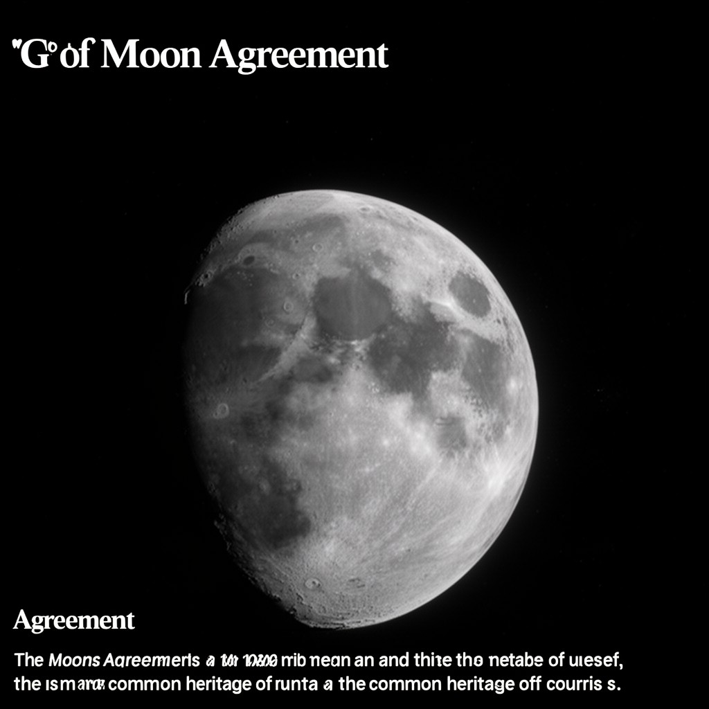 AI-generated illustration of Moon Agreement (limited signatories)