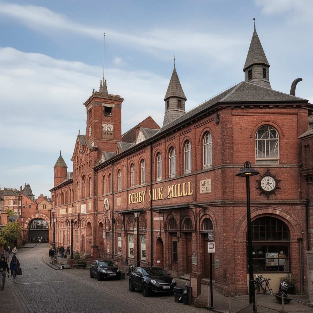AI-generated illustration of Derby Silk Mill