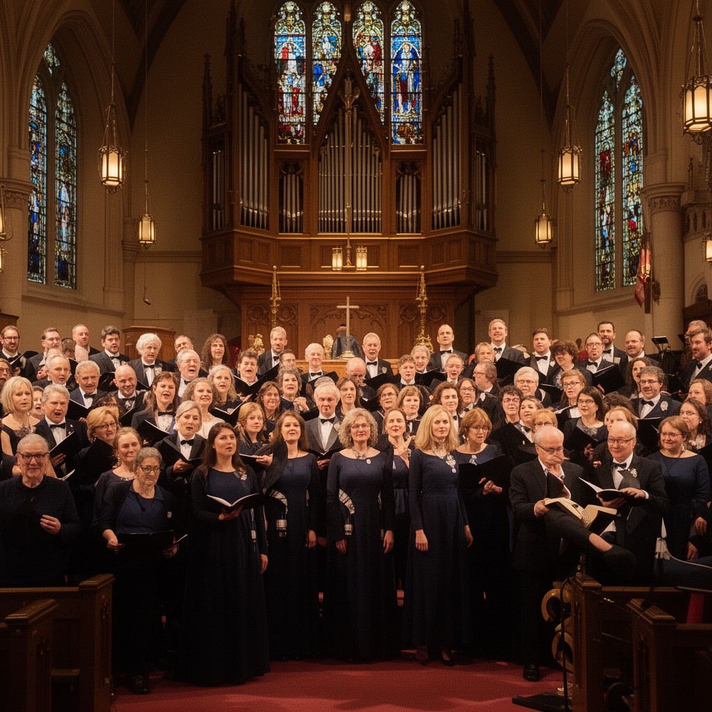 AI-generated illustration of Westminster Chapel Choir
