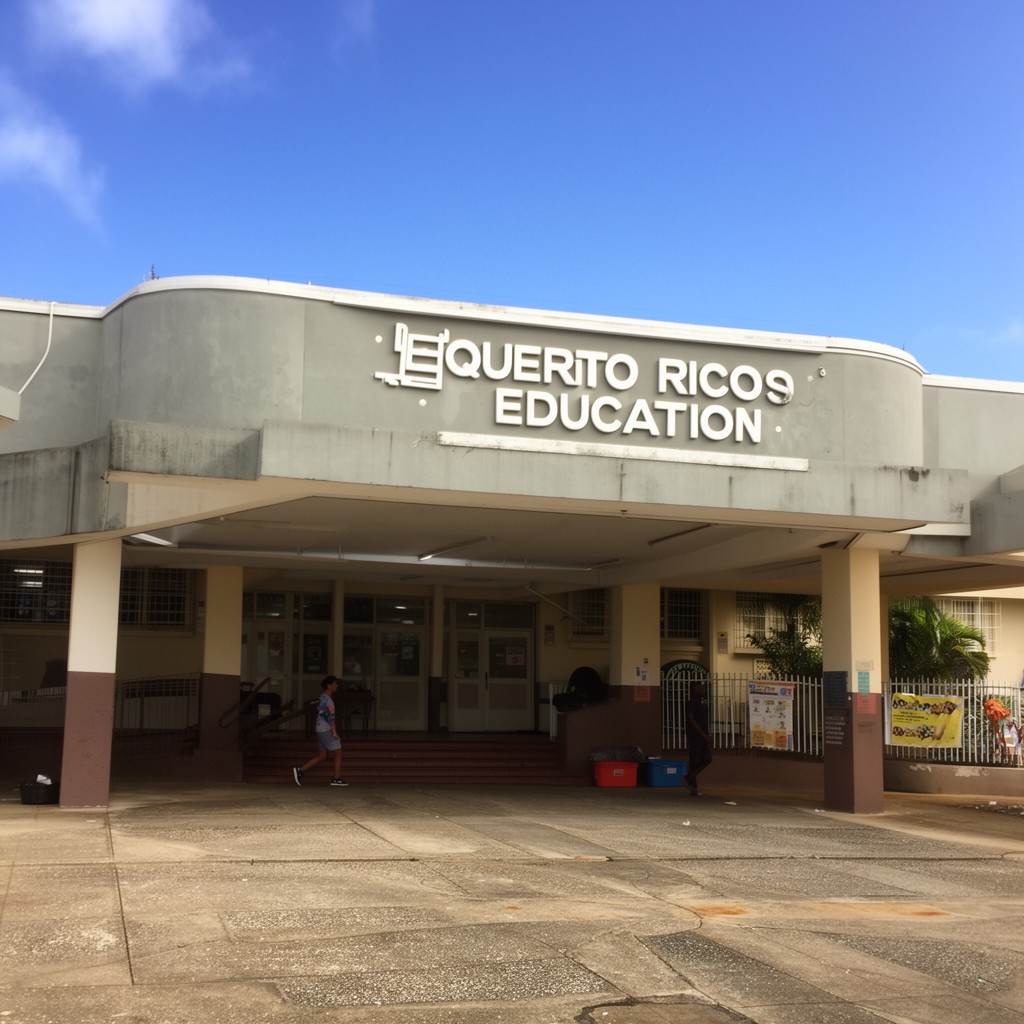 AI-generated illustration of Puerto Rico Department of Education