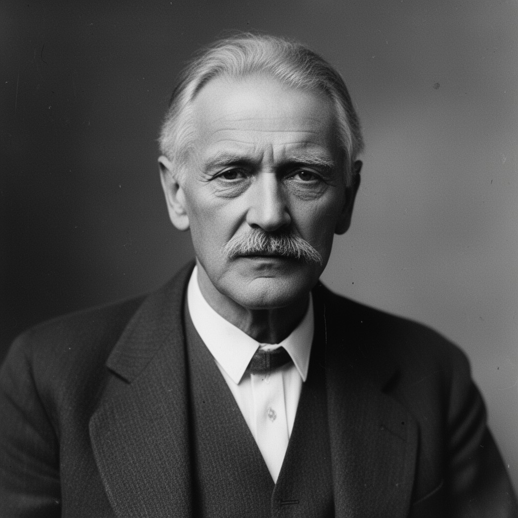 AI-generated illustration of Knut Hamsun