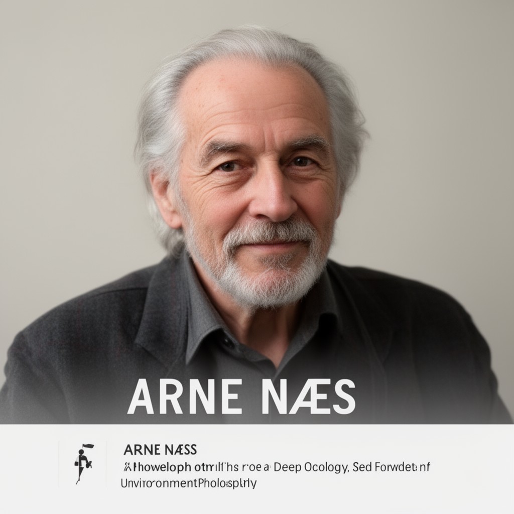 AI-generated illustration of Arne Næss