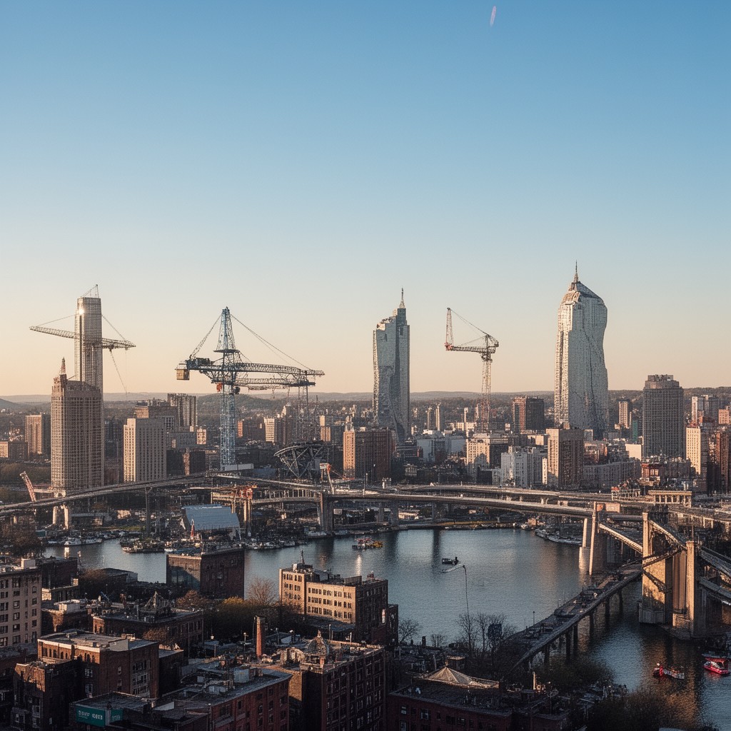 AI-generated illustration of Essex County, New Jersey, United States