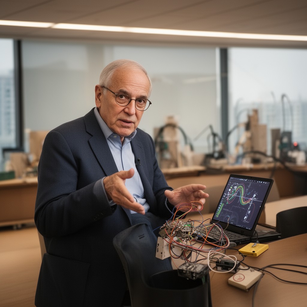 AI-generated illustration of Frank Wilczek