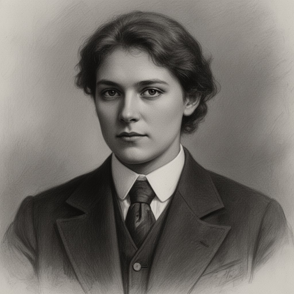 AI-generated illustration of Mileva Marić