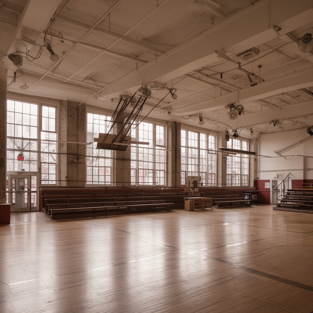 AI-generated illustration of Briggs Athletic Center