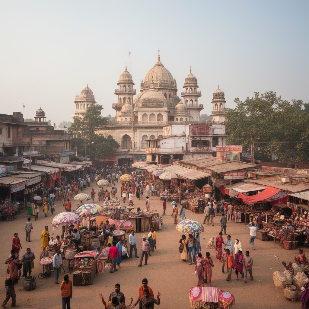 AI-generated illustration of Mathura