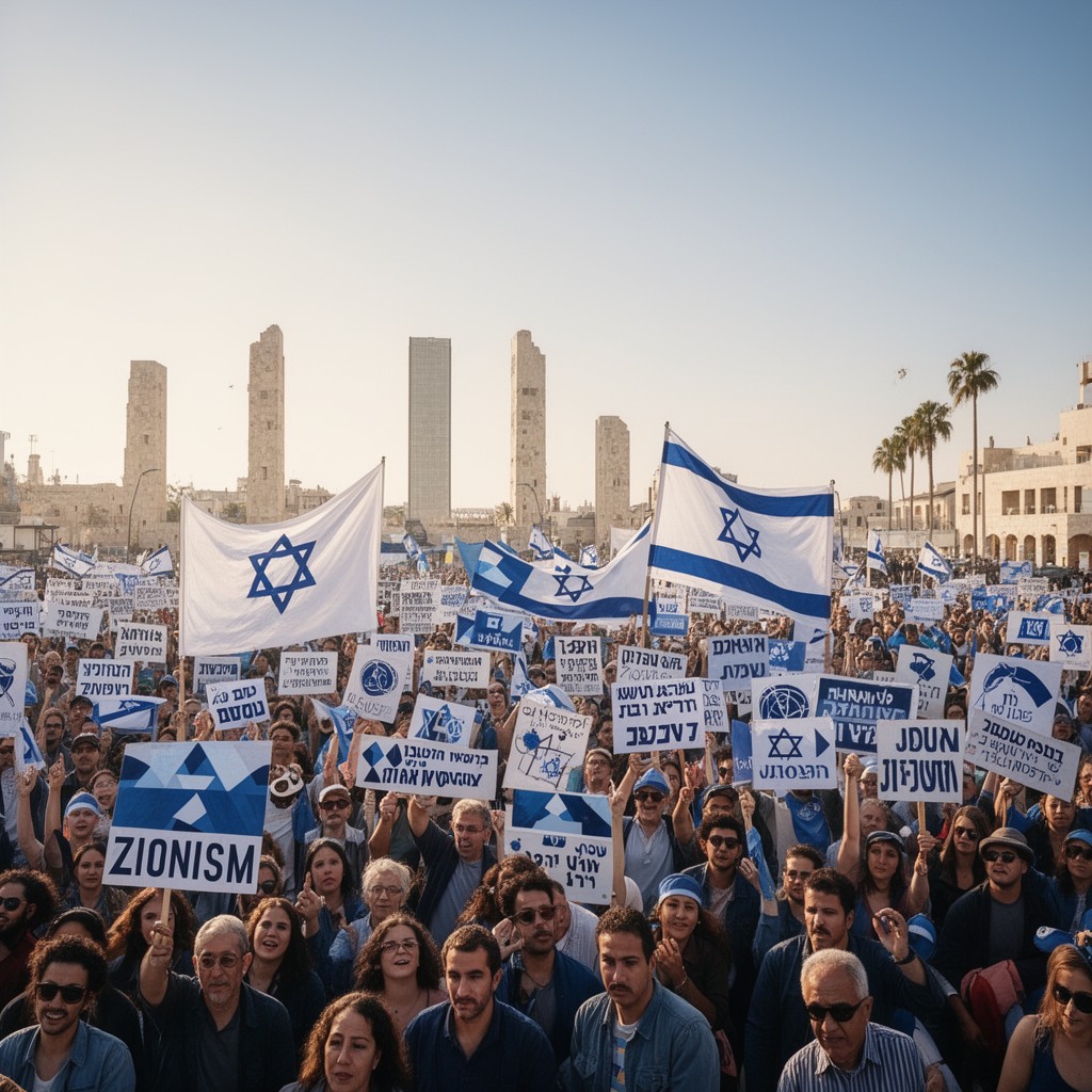 AI-generated illustration of Zionism