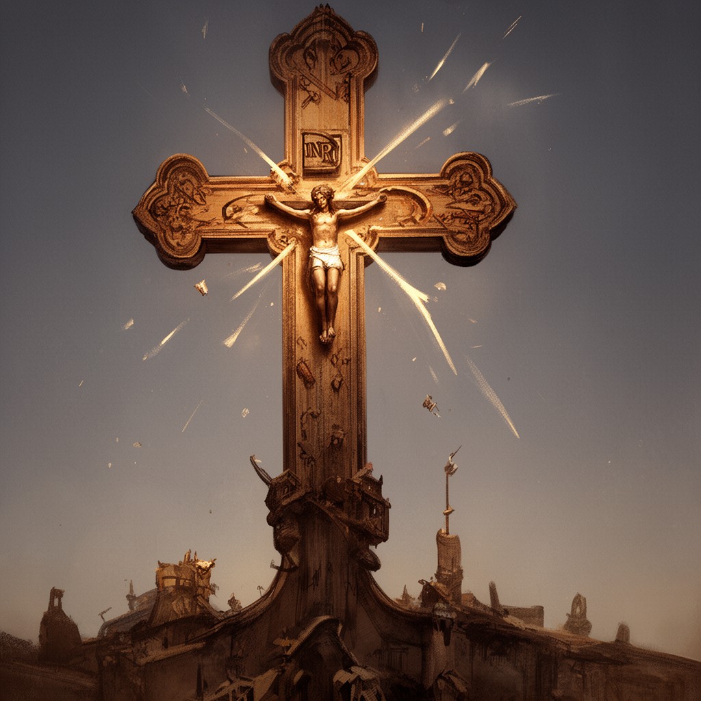 AI-generated illustration of INRI