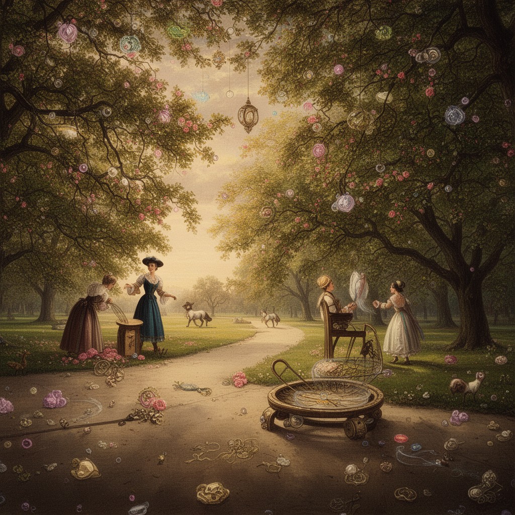 AI-generated illustration of Hyde Park