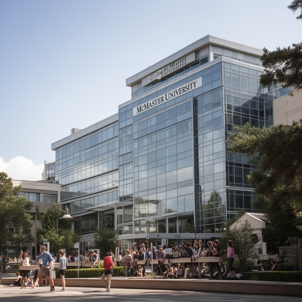 AI-generated illustration of McMaster University