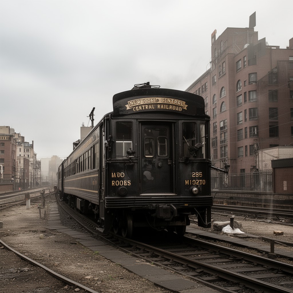 AI-generated illustration of New York Central Railroad