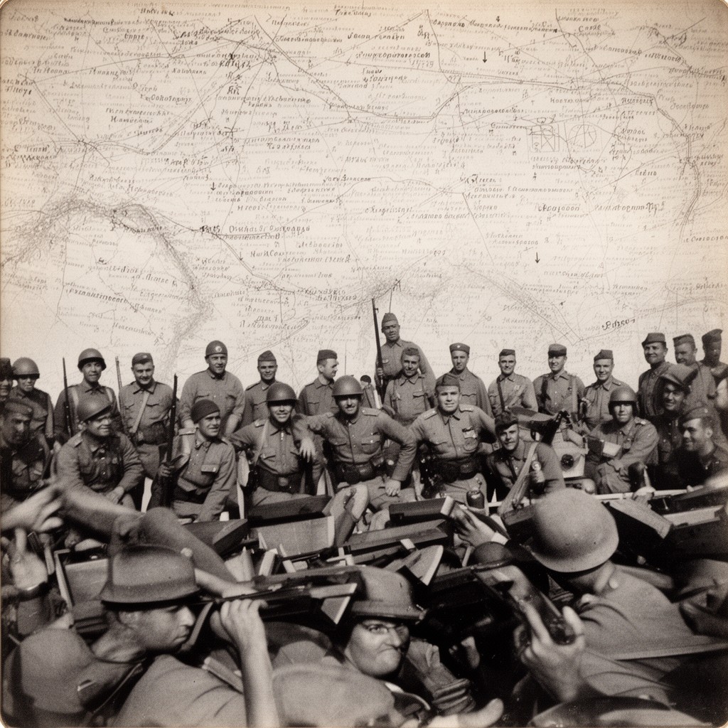 AI-generated illustration of Polish II Corps