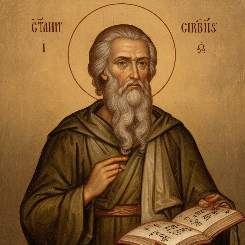 AI-generated illustration of Saint Cyril