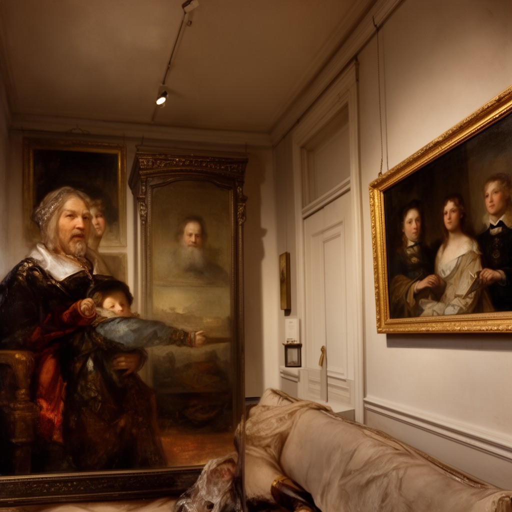 AI-generated illustration of Mauritshuis