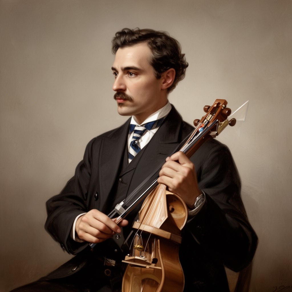 AI-generated illustration of Franz Eckert