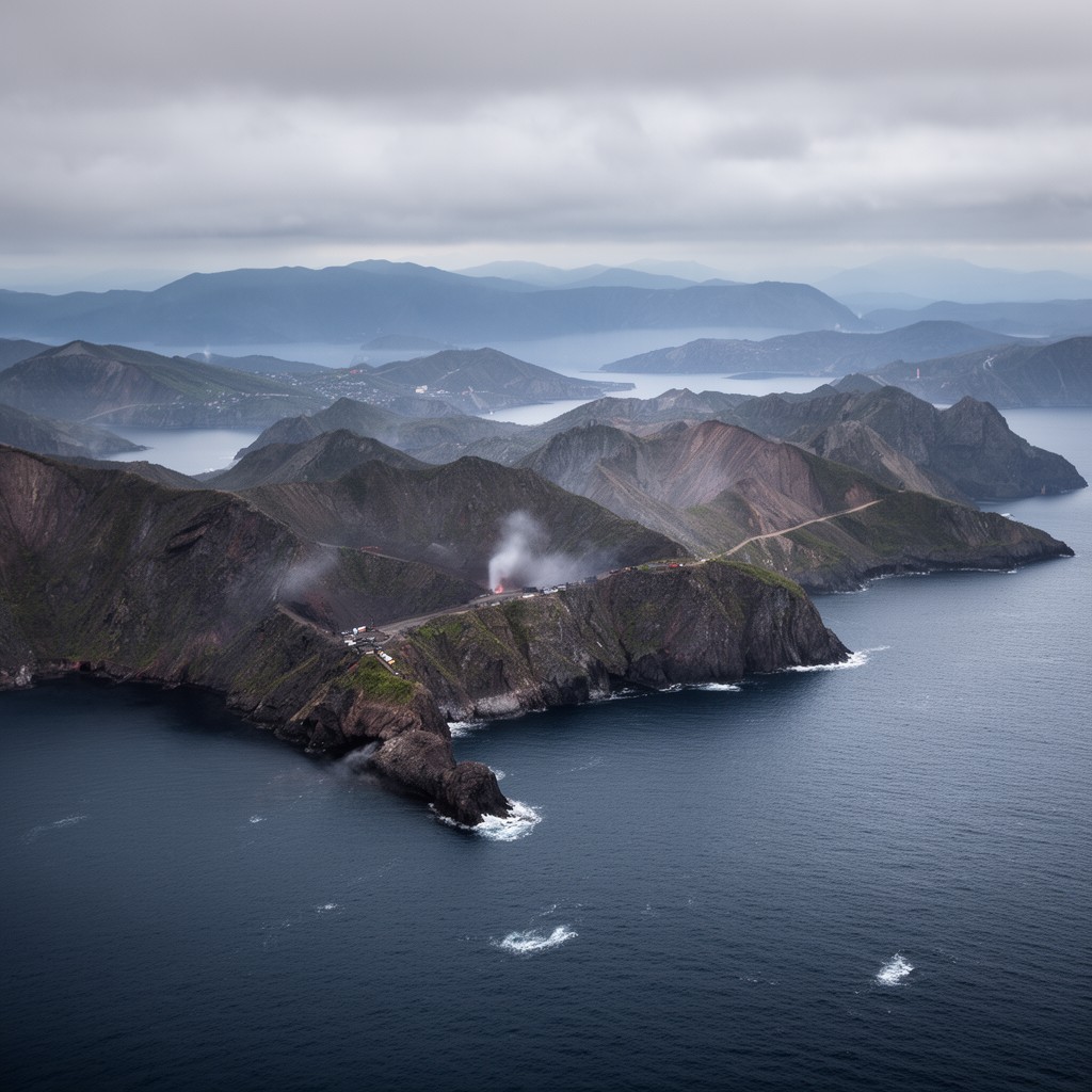 AI-generated illustration of Kuril Islands
