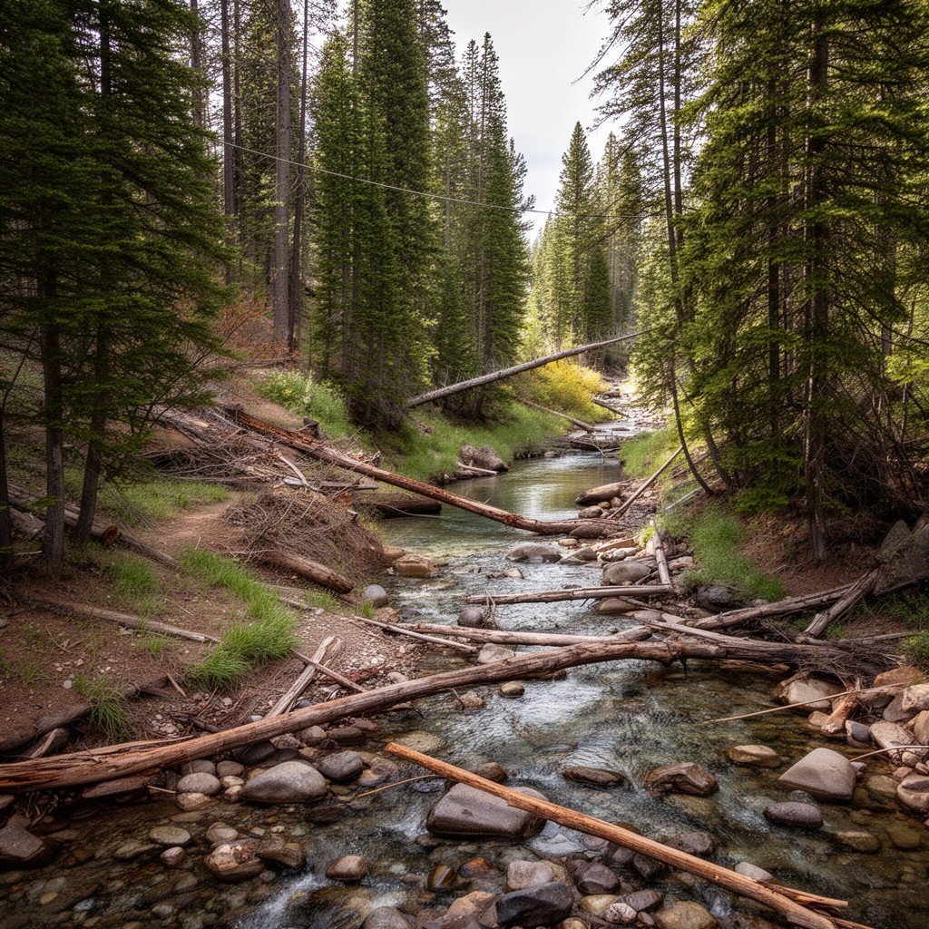 AI-generated illustration of Ward Creek