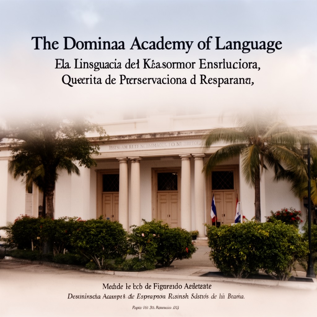 AI-generated illustration of Dominican Academy of Language