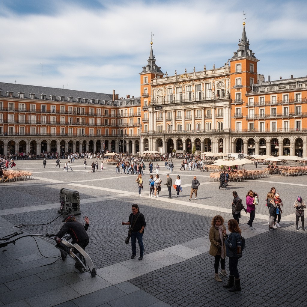 AI-generated illustration of Plaza Mayor