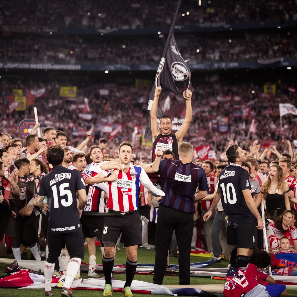 AI-generated illustration of Atlético de Madrid