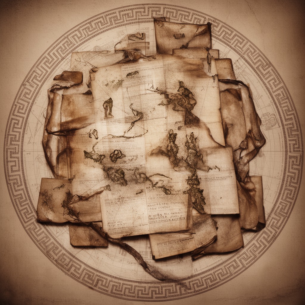 AI-generated illustration of Ancient Greek