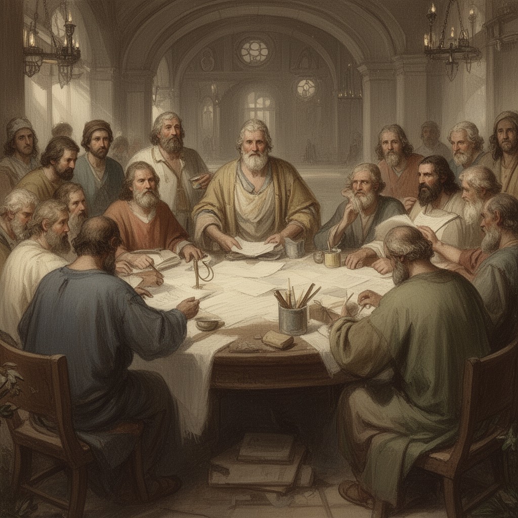AI-generated illustration of Council of Jerusalem