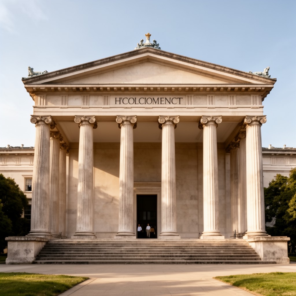 AI-generated illustration of Neoclassical architecture